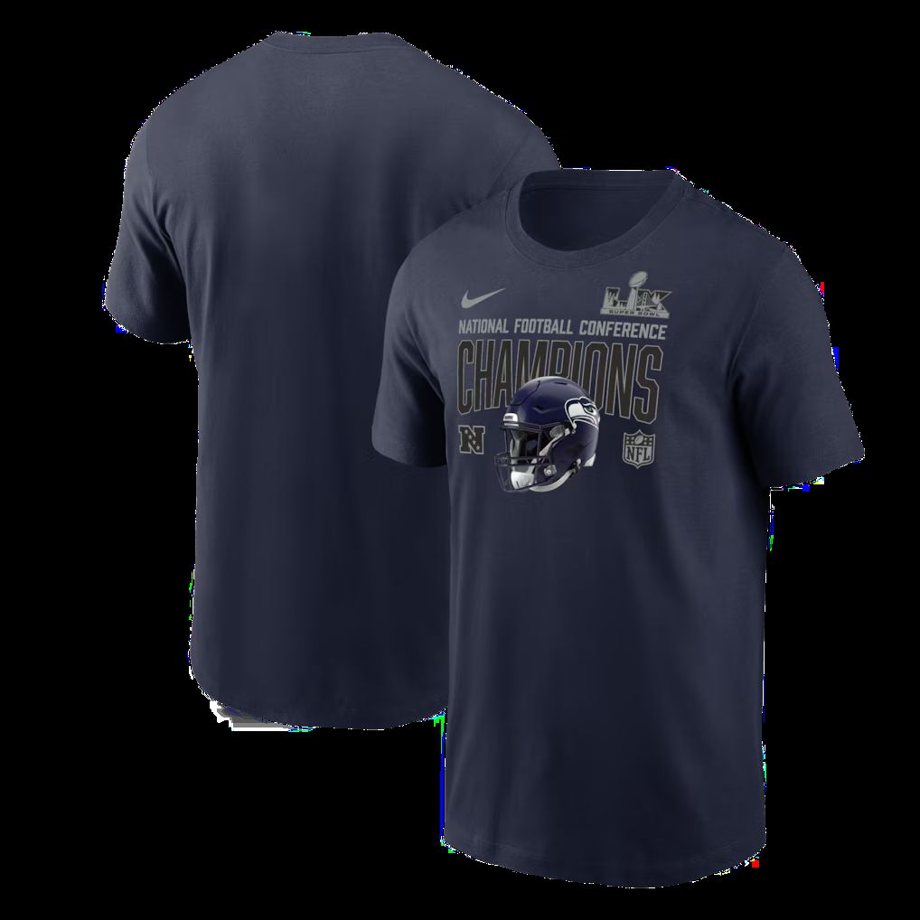 Men 2026 NFL Seattle Seahawks T-shirt blue 011->->Sports Accessory